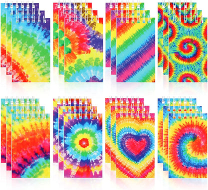 Hooqict 24 Pack Small Pocket Notebook Mini Notebooks Bulk Small Spiral Notepads with 8 Colors, Memo Note Pads for Kids, Work, Office, School, 3.9 x 2.4 Inches
