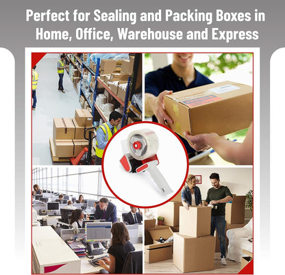 Mr. Pen- Heavy Duty Packing Tape, 1.88" Wide, 60 Yard, 6 Pack With 1 Dispenser Gun, 2 Inch, Clear Packaging Tape for Moving Boxes