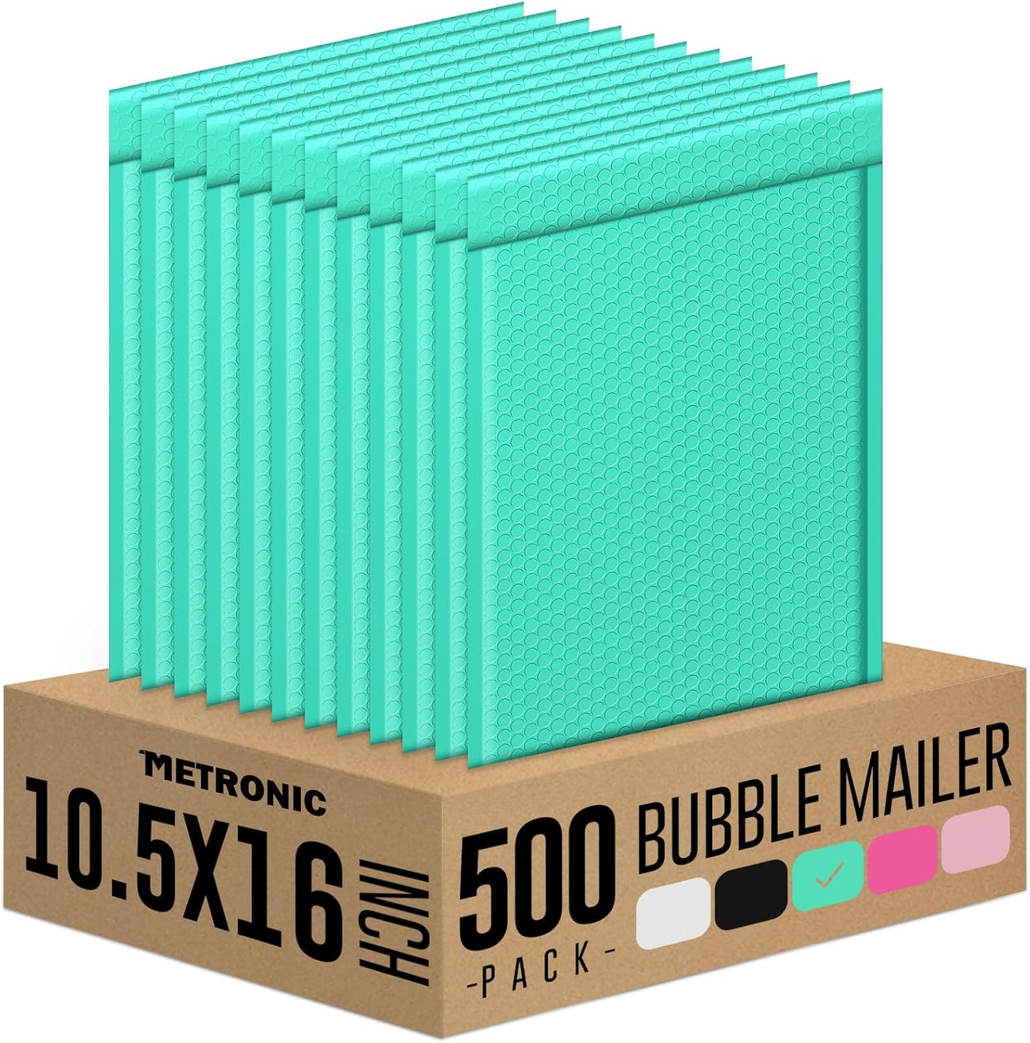 Metronic Bubble Mailers 6x10 Inch 100 Pack Black Usable Size 6x9" Opaque Padded Envelopes Waterproof Bubble Envelopes Cushioning Mailer for Small Business Mailing Makeup Jewelry Gifts