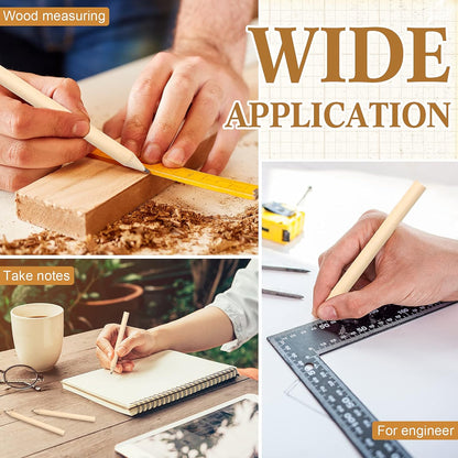 Fuutreo 200 Pcs Golf Pencils Bulk 2 HB 3.5 Inch Mini Half Pencils Pre Sharpened Natural Wooden Pencil for Office Employee Volunteer Teacher Students Graduation Party Favors