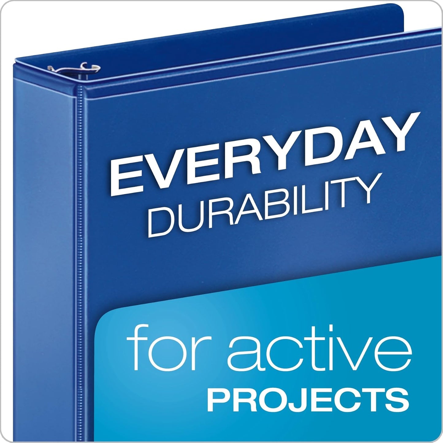 Cardinal Binder Performer with ClearVue Covers, 1.5" Round Rings, 350-Sheet Capacity, White