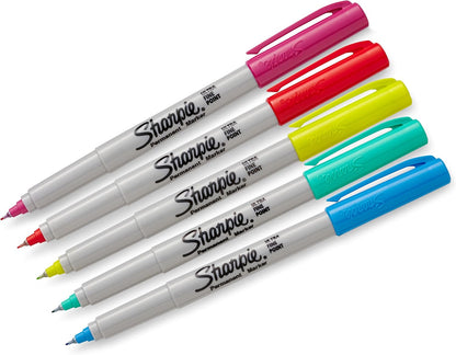 Sharpie 37600PP Permanent Markers, Ultra Fine Point, Classic Colors, 8 Count