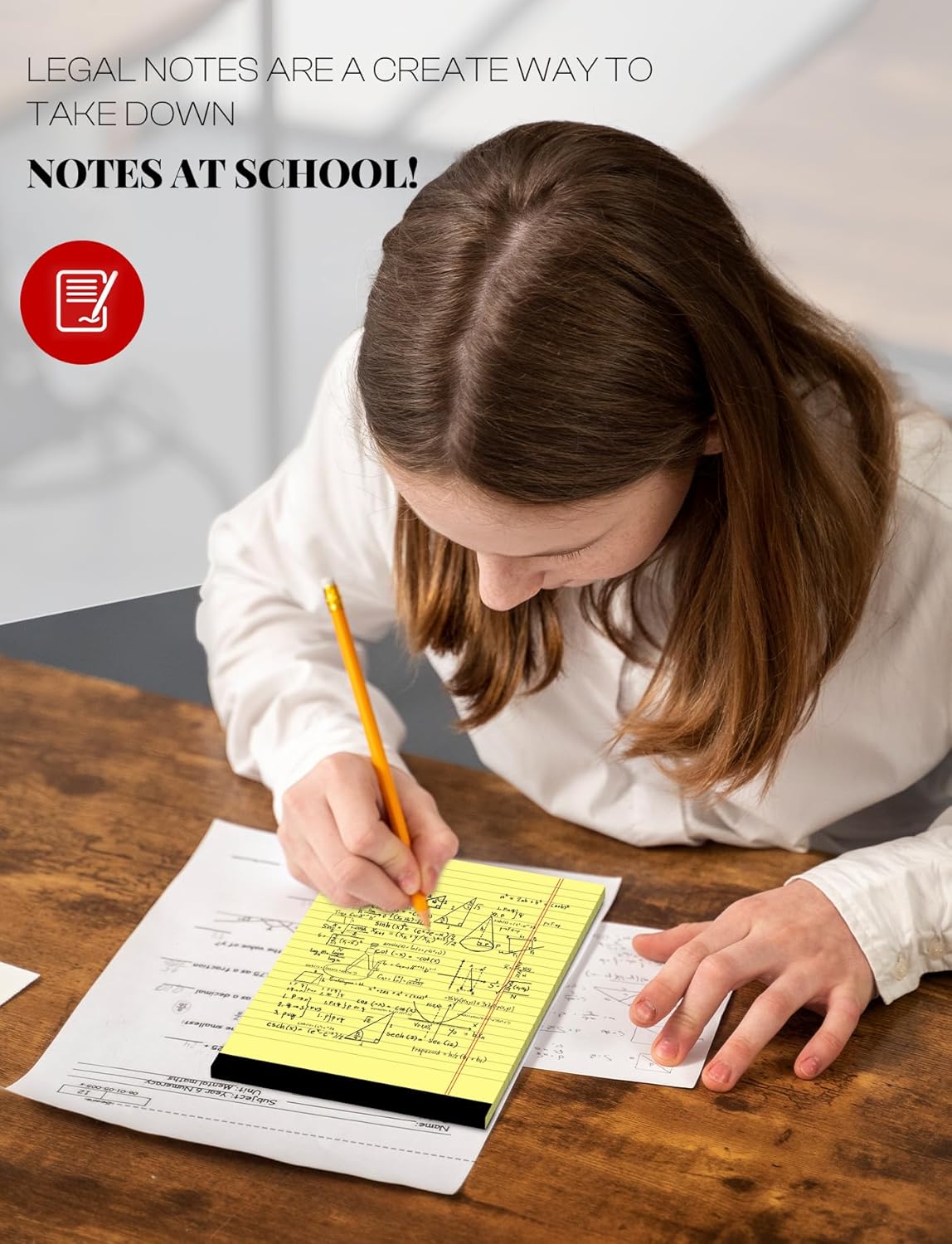 Legal Pads 8.5 x 11 White Note Pads 8.5 x 11 In 2 Pack Notepads 8.5 x 11 Writing Pads of Paper 8.5 x 11 Legal Notepads Wide Ruled White Lined Paper Pads 8.5 x 11 30 Sheets Per Legal Note Pads 8.5 x 11