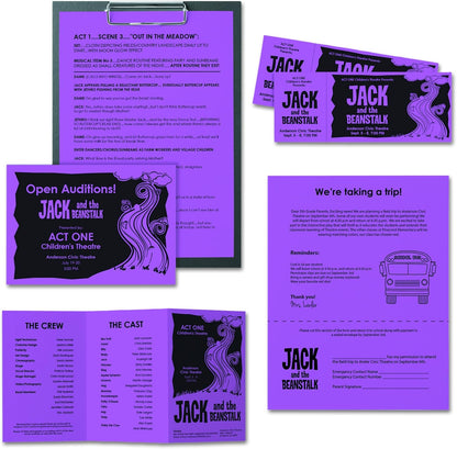 Neenah Astrobrights Premium Color Paper, 24 lb, 8.5 x 11 Inches, 500 Sheets, Planetary Purple (22671)
