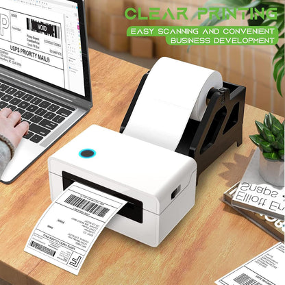 MFLABEL 4x6 Thermal Shipping Labels - 2 Rolls of 250, Perforated & Smudge-Proof Direct Thermal Labels Compatible with Rollo, Zebra, for Amazon UPS FedEx Shopify
