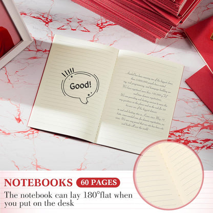 Mimorou 100 Pcs Journals Notebooks Bulk - Kraft Softcover A5 Small Notebooks 5.5 Inch x 8.3 Inch Notepads with 60 Page 30 Sheet for Writing Sketch Travel Office Supplies(Navy Blue,Lined)