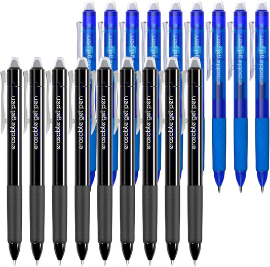 Vanstek 15 Colors Retractable Erasable Gel Pens Clicker, Fine Point(0.7), Make Mistakes Disappear, Premium Comfort Grip for Drawing Writing Planner and School Supplies