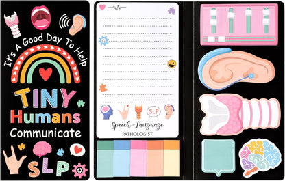 B1ykin Cute Sticky Notes Set - Stay Alive Skeleton Shaped Self-Stick Notes Pad, 550 Sheets Writing Memo Pages Sticky Notepad for Teacher Appreciation Gifts, School Office Supplies (Funny Skeleton) - Colors B
