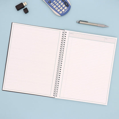 Blue Sky Smart Notes Professional Notebook, Wire-O Binding, 8.5" x 11", Black (14713)