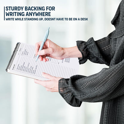 To Do List Notepad: With Multiple Functional Sections - 6.5 x 9.8" 60 Sheets - Spiral Daily Planner Notebook - Task CheckList Organizer Agenda Pad for Work - Note & Todo List Organization Notebooks