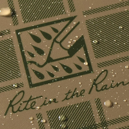 Rite in the Rain Weatherproof Top Spiral Notebook, 3" x 5", Black Cover, Universal Pattern, 3 Pack (No. 735-3X)