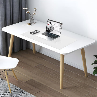 Large Desk Mat 47.2" x 17" Leather Desk Pad Protector with Natural Cork & PU Leather, Non-Slip Office Desk Mat, Large Mouse Pad, Waterproof Desk Blotter pad for Office&Home(Black)
