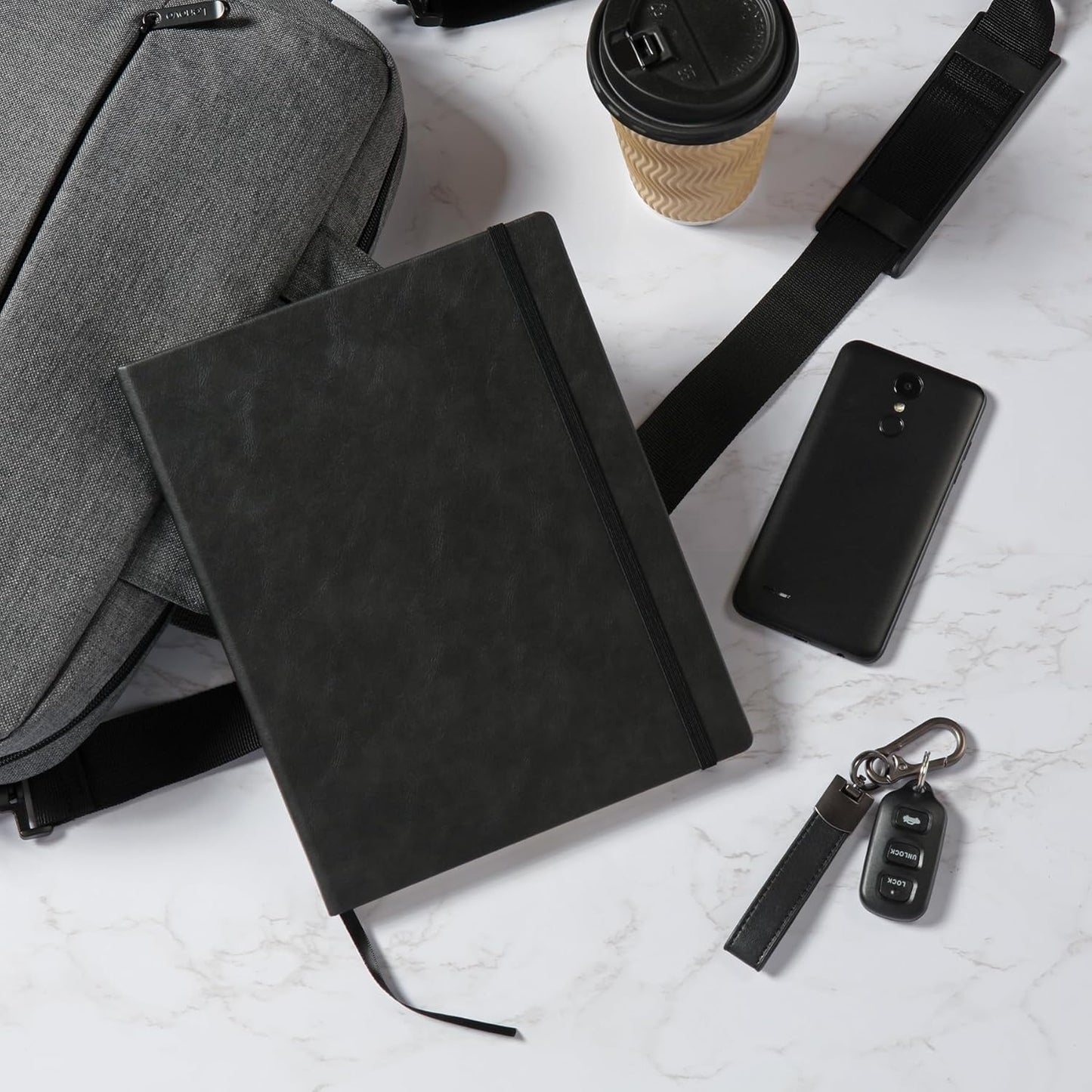 Oxford Journal, Lined Writing Notebook, Writer's Journal, Classic Notebook for School or Office, 192 Pages, 7.5" x 9.5", Hardcover, Black (75506)
