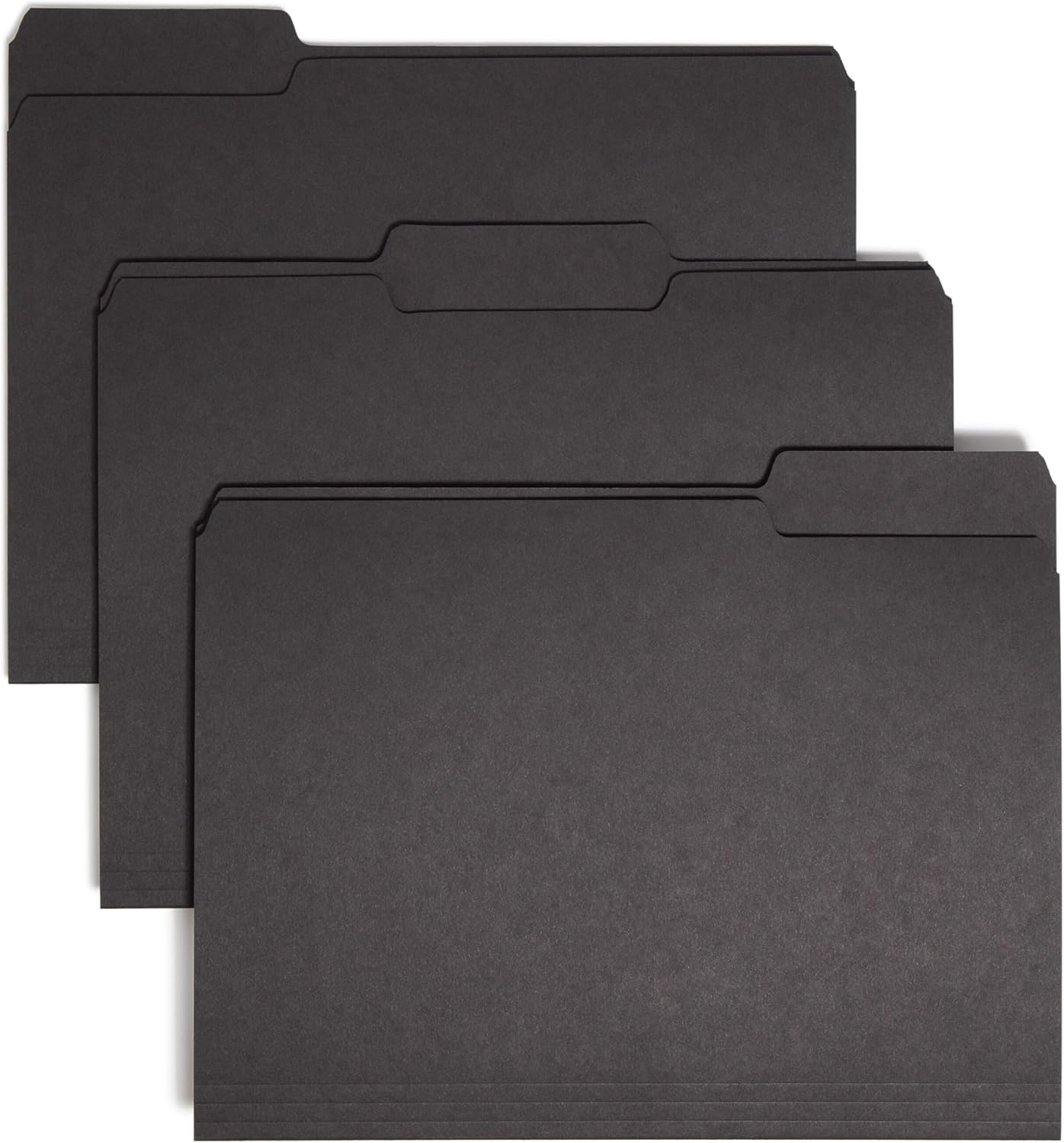 Smead Interior File Folder, 1/3-Cut Tab, Letter Size, Aqua, 100 per Box, Expandable File Folders for Filing Cabinet