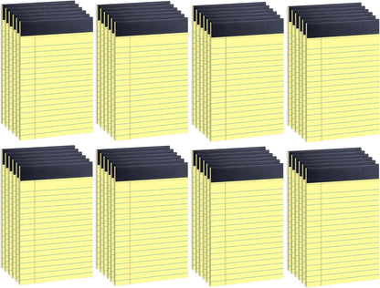 36 Pack Legal Pads Bulk, 5x8 Inch Rainbow Notepad, Note Pads Wide Ruled Perforated Memo Pad for Work Study Daily Note Taking List, Lined Writing Pads Memo Refills Notepads for Office Home School
