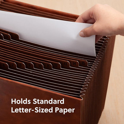Smead TUFF Expanding File, Monthly (Jan.-Dec.), 12 Pockets, Letter Size, Redrope-Printed Stock (70488)
