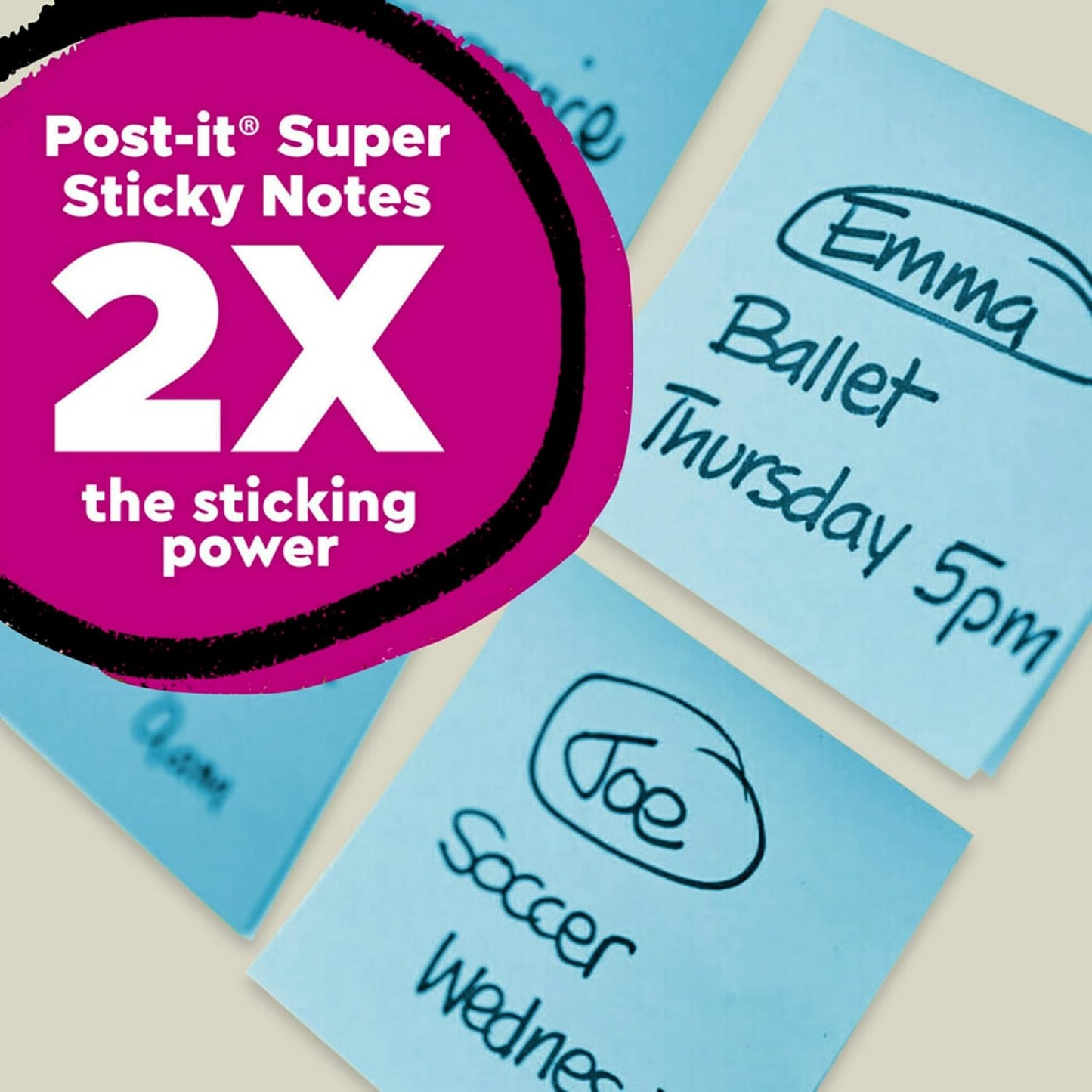 Post-it 100% Recycled Paper Super Sticky Notes, 3 in. x 3 in., 12 Pads, 70 Sheets per Pad, Wanderlust Pastels, School Supplies and Office Products