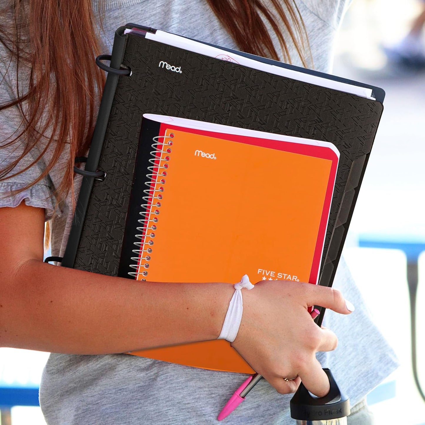 Five Star Spiral Notebook, 2 Subject, College Ruled Paper, 6" x 9.5", 80 Sheets, Blue (Color May Vary) (840029CG1)