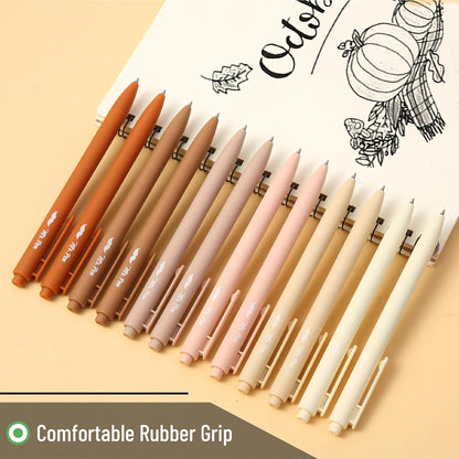 Mr. Pen- Retractable Gel Pens, 12 Pack, Colorful Ink, Fine Point 0.7mm, Fast Dry, Smooth Writing, Cute Pens for Drawing, Writing Planner and School Supplies