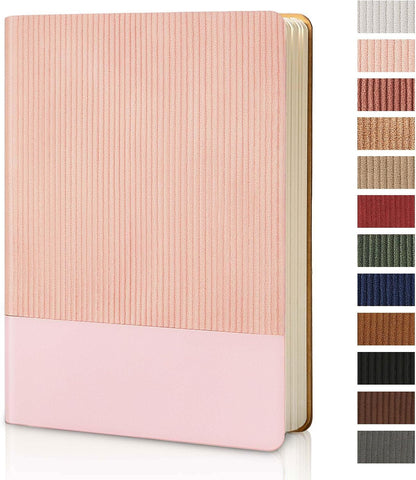 Lined Journal Notebook for Work College Ruled Note Book 5.79"x8.27"A5 PU Leather Daily Journaling 216 Pages for Women Men Writing Home School Supplies Business (Dark Green)