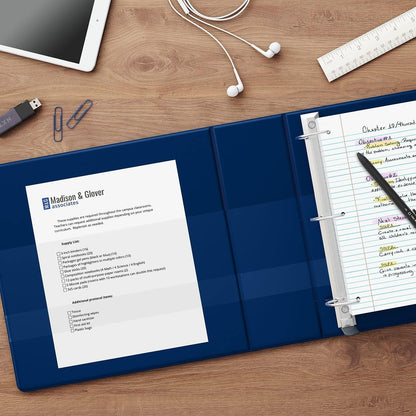 Staples Heavy-Duty 2-Inch D-Ring View Binder, Reinforced Spine, Holds Up to 450 Sheets, Gray, for Office & School