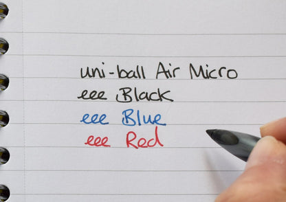 uni-ball Air Micro UBA-188M Rollerball Pen - Black, Pack of 3