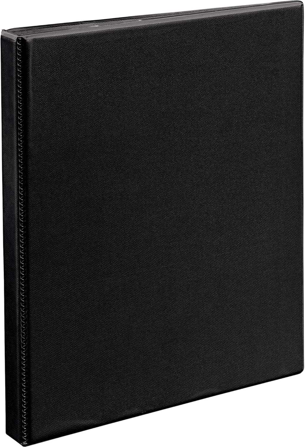 Avery Heavy-Duty Nonstick View 3 Ring Binder, 1/2 inch Slant Rings, 135-Sheet Capacity, Black (05233)