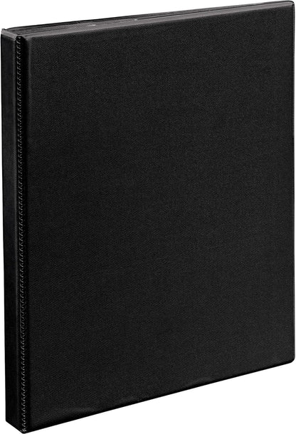 Avery Heavy-Duty Nonstick View 3 Ring Binder, 1/2 inch Slant Rings, 135-Sheet Capacity, Black (05233)