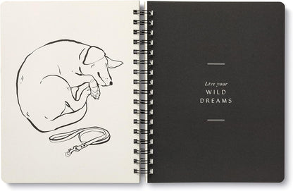 Compendium Spiral Notebook – Expect the Best Things to Happen Today – A Designer Spiral Notebook with 192 Lined Pages, College Ruled, 7.0" W x 9.25" H
