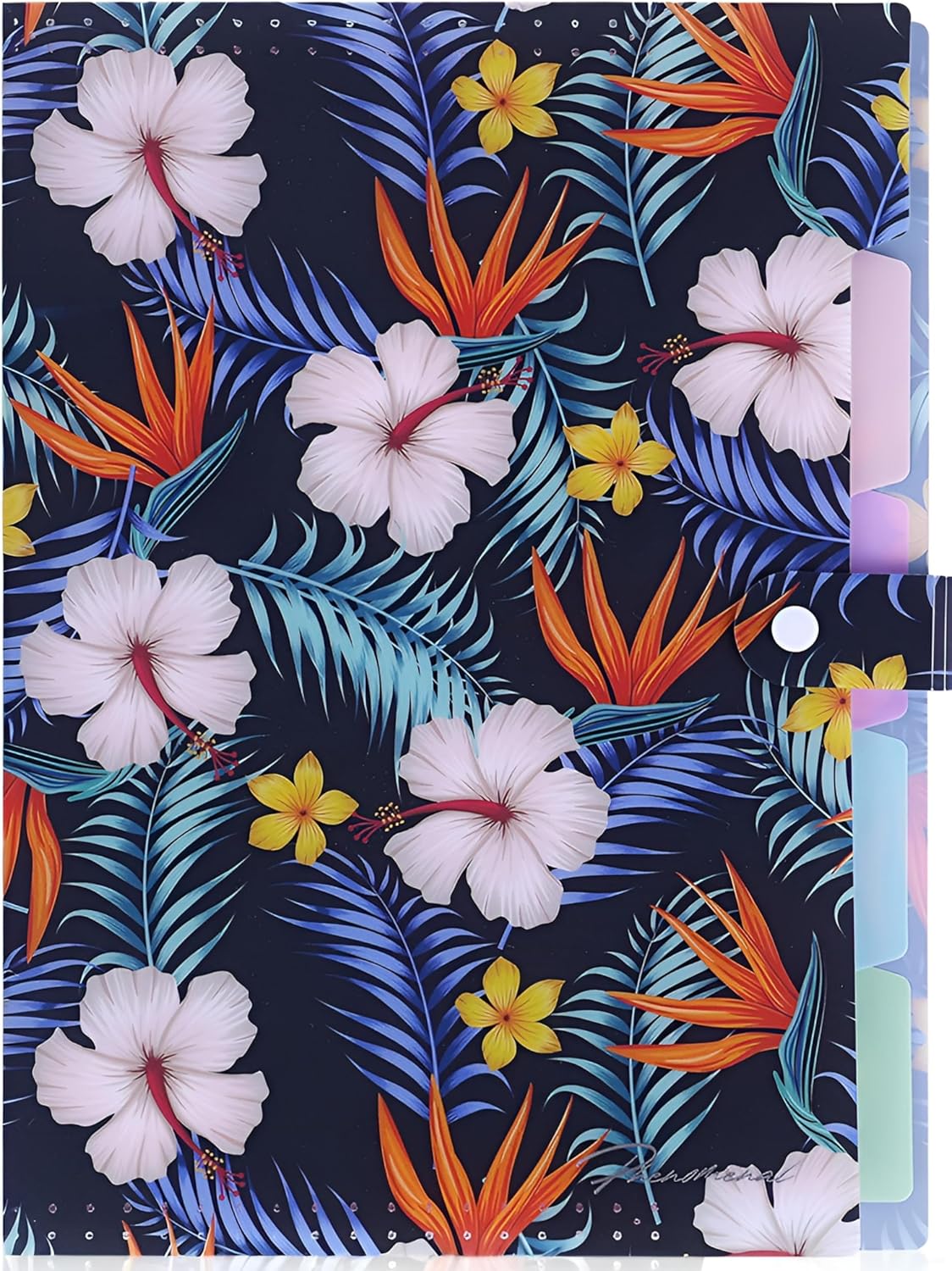 Forest Series Expanding File Folder Stylish Funky Cute Retro Document Organizer with Natural Scenes for Students,Teachers & Freelancers - Blue Butterfly