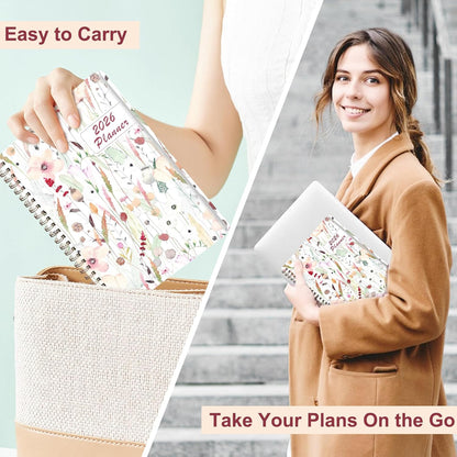 Planner 2026-2027, Weekly and Monthly Academic Year Calendar Planner, July 2026 - June 2027, Daily Agenda Book for Office School Supplies, A5(6.3'' x 8.5'')