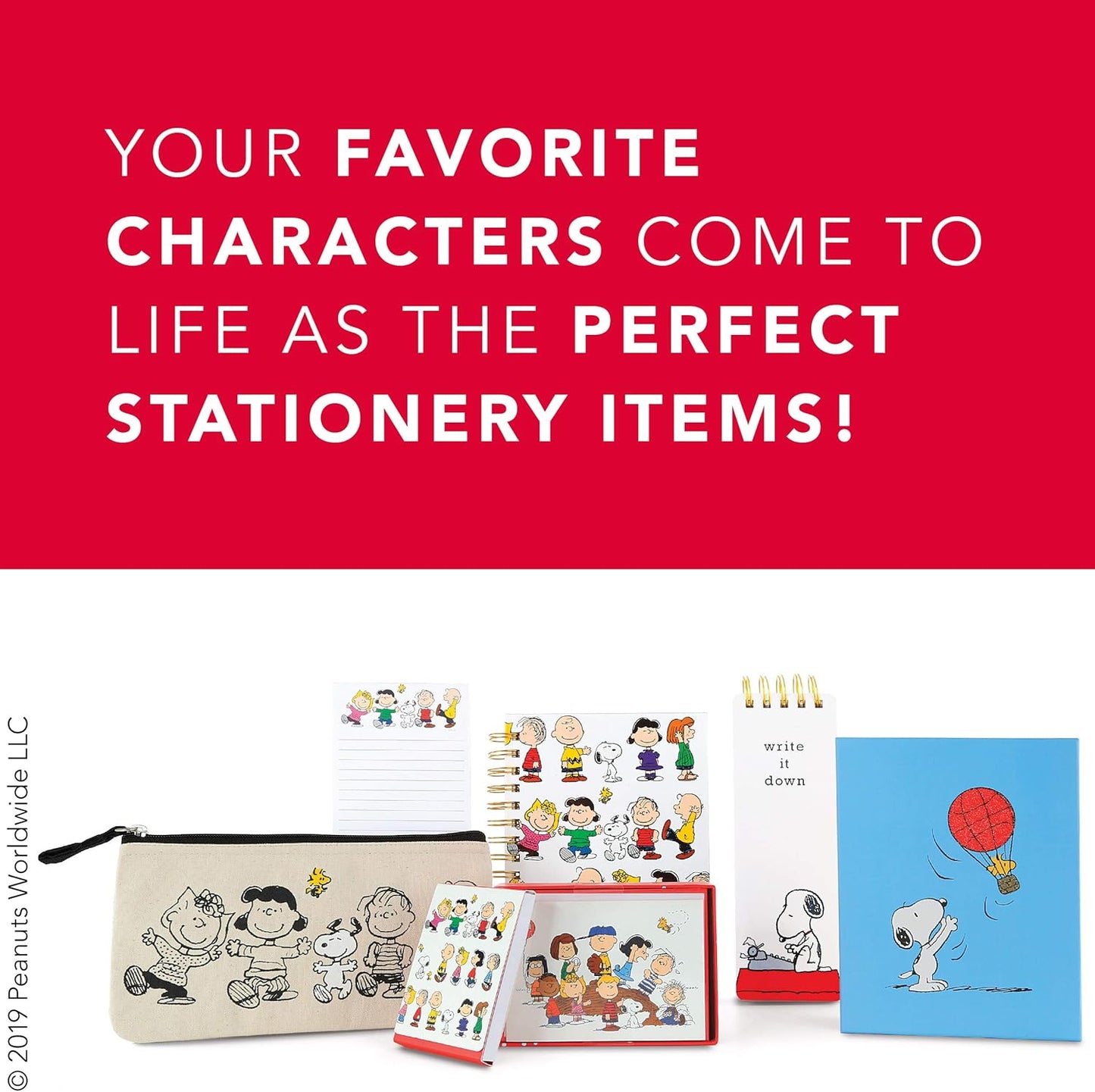 Graphique Magnetic Notepad - Peanuts Gang Grocery and Shopping List - Fun Decorative To-Do List - Perfect House Warming Gifts - 100 Tear off Sheets (4" x 9.25" x .5")