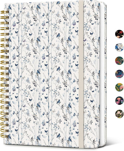 Taja Lined Spiral Notebook Journal for Women A5(5.8" × 8.3"), Cute Hardcover Notebook for Work, School & Note Taking, Pretty College Ruled Journal for Writing, 140 Pages, Sunset
