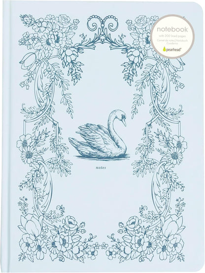 Pearhead Blue Matchbook Hardcover Journal, 6x8 College-Ruled Lined Notebook, 200 Pages, Trendy Writing Journal for Work, School & Everyday Notes