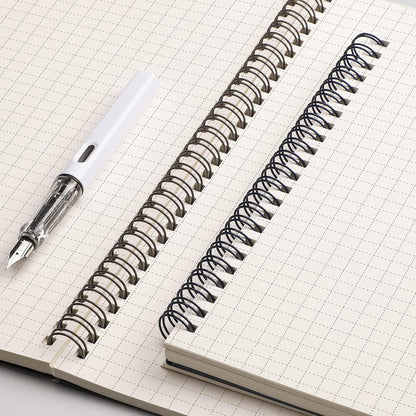EMSHOI Dotted Journal Spiral Notebook 5.7" x 8.22" - 4 Pack 640 Pages 100gsm Thick Paper, A5 Dot Grid Notebook, Plastic Hardcover Dotted Notebook for Journaling Writing