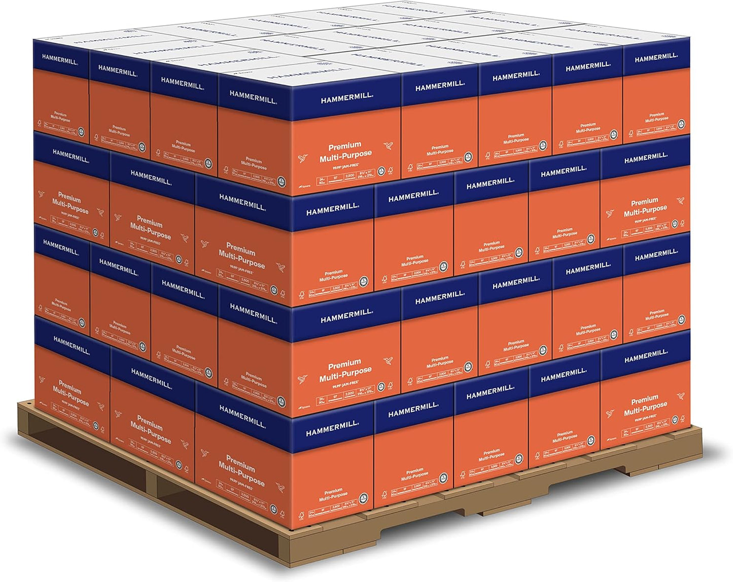 Hammermill Printer Paper, Premium Multipurpose Paper 20 lb, 8.5 x 11-5 Ream (2,500 Sheets) - 97 Bright, Made in the USA, 105910C