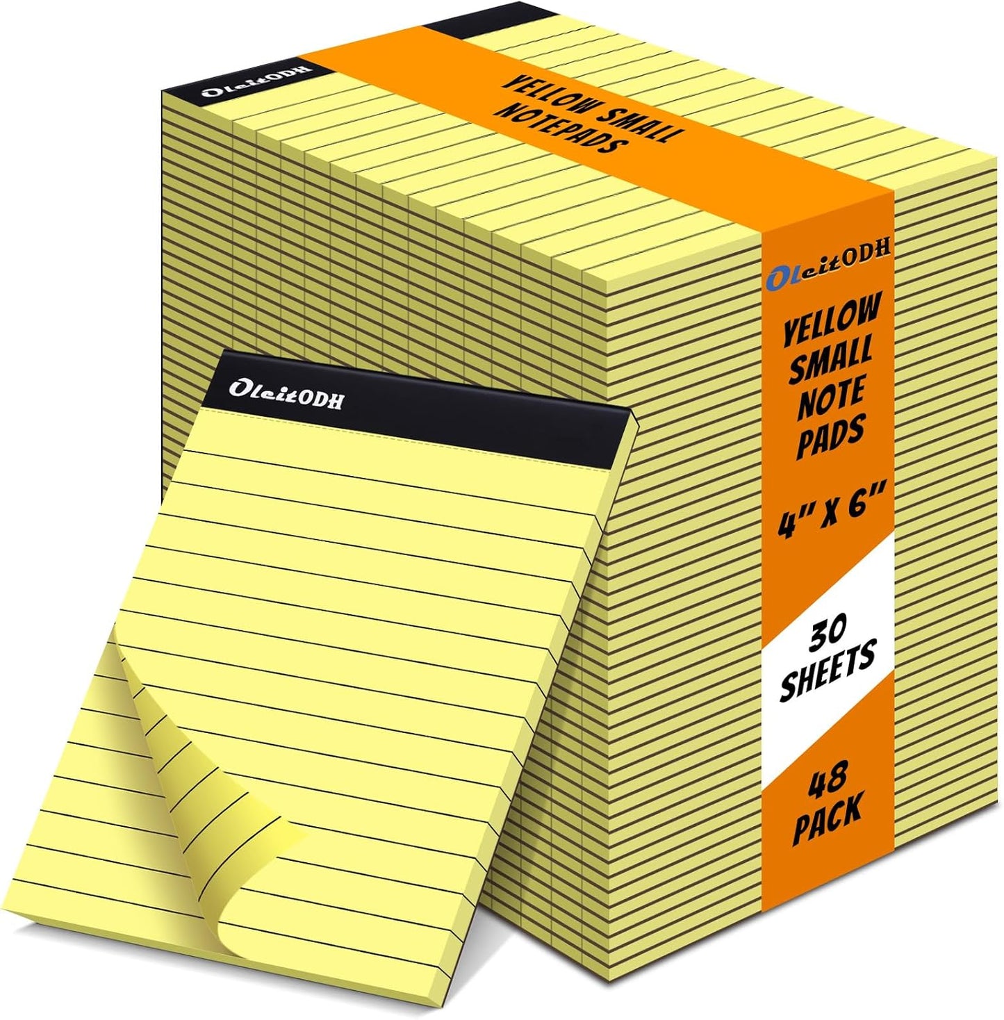 Note Pads 4x6, 36 Pack Small NotePads, Server Pads, Scratch Pads 4x6, Memo Pads White Paper, 50 Sheets per Blank Note Pads 4 x 6, Mini Writing Pads Pocket Notepads for Office School Home Supplies