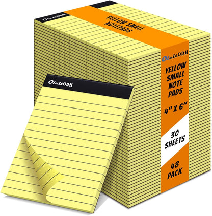 Note Pads 4x6, 36 Pack Small NotePads, Server Pads, Scratch Pads 4x6, Memo Pads White Paper, 50 Sheets per Blank Note Pads 4 x 6, Mini Writing Pads Pocket Notepads for Office School Home Supplies