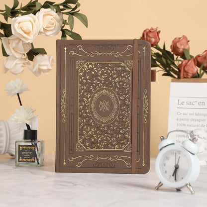TIEFOSSI Lined Notebook, 100gsm Thick Paper, Hardcover College Ruled Journals for Women Men, 320 Numbered pages, for Travel, School and Office Use