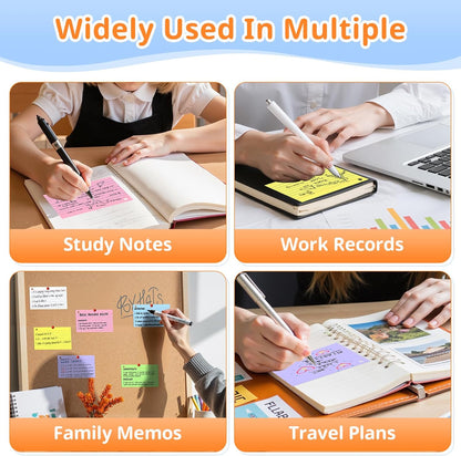 Index Cards 3x5 Inches, 300 PCS, Colored Flash Cards With Ring, Punched Lined Study Card Ruled Flashcards Notecards, Ruled Front And Blank Back, Note Card for School, College And Home