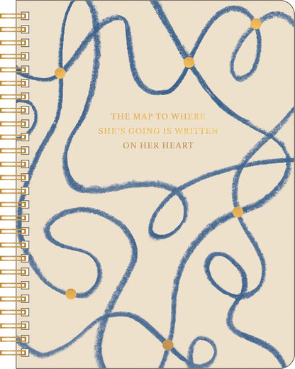 Compendium Spiral Notebook – Expect the Best Things to Happen Today – A Designer Spiral Notebook with 192 Lined Pages, College Ruled, 7.0" W x 9.25" H