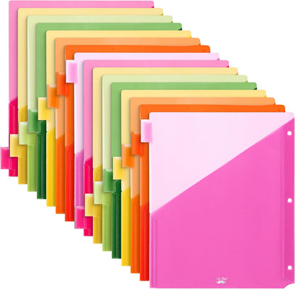 Mr. Pen- Binder Dividers with Pockets and Tabs, 1 Set, 8 Tabs/Set, Colorful, 3 Ring Binder Dividers with Tabs and Pockets on Both Sides