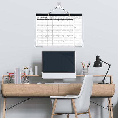 2026-2027 Desk Calendar – Run Now to MAR. 2027, 18 Monthly Desk Calendar 2026-2027 Large, 17'' x 12'', Best Desk/Wall Calendar 2026 with To-do Lists, Desk Pad, Ruled Blocks, Corner Protectors