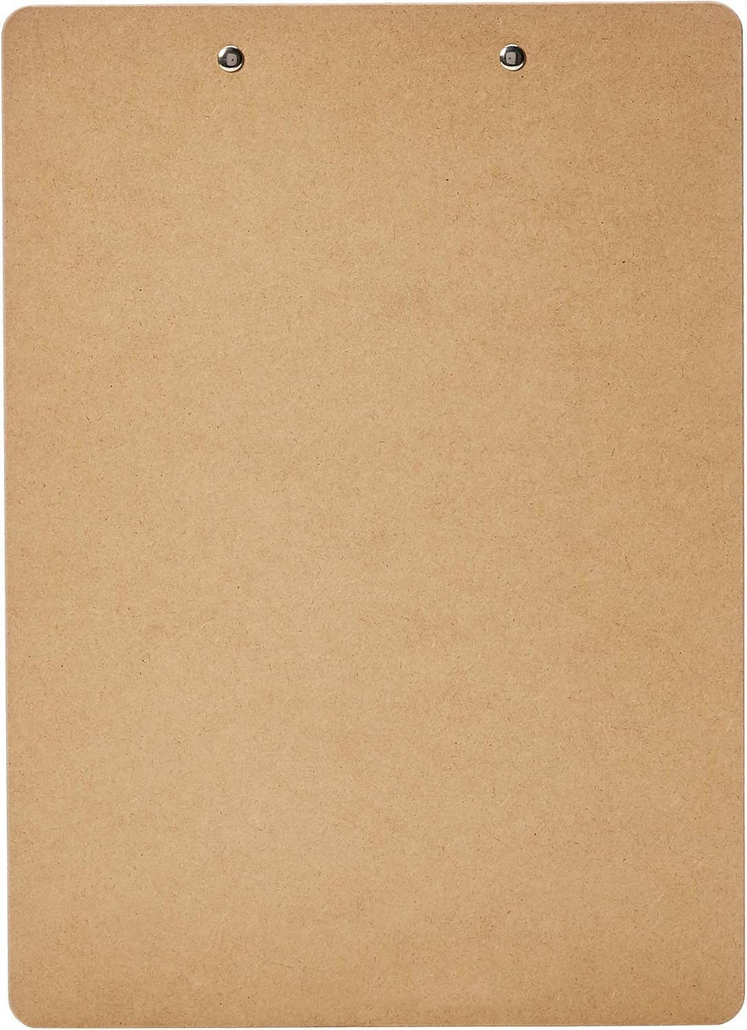 Amazon Basics Hardboard Office Clipboard, Low-Profile, Letter Size, 9" x 12.5", Brown, 6-Pack