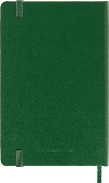 Moleskine Notebook, Pocket, Plain, Myrtle Green, Hard Cover (3.5 x 5.5)
