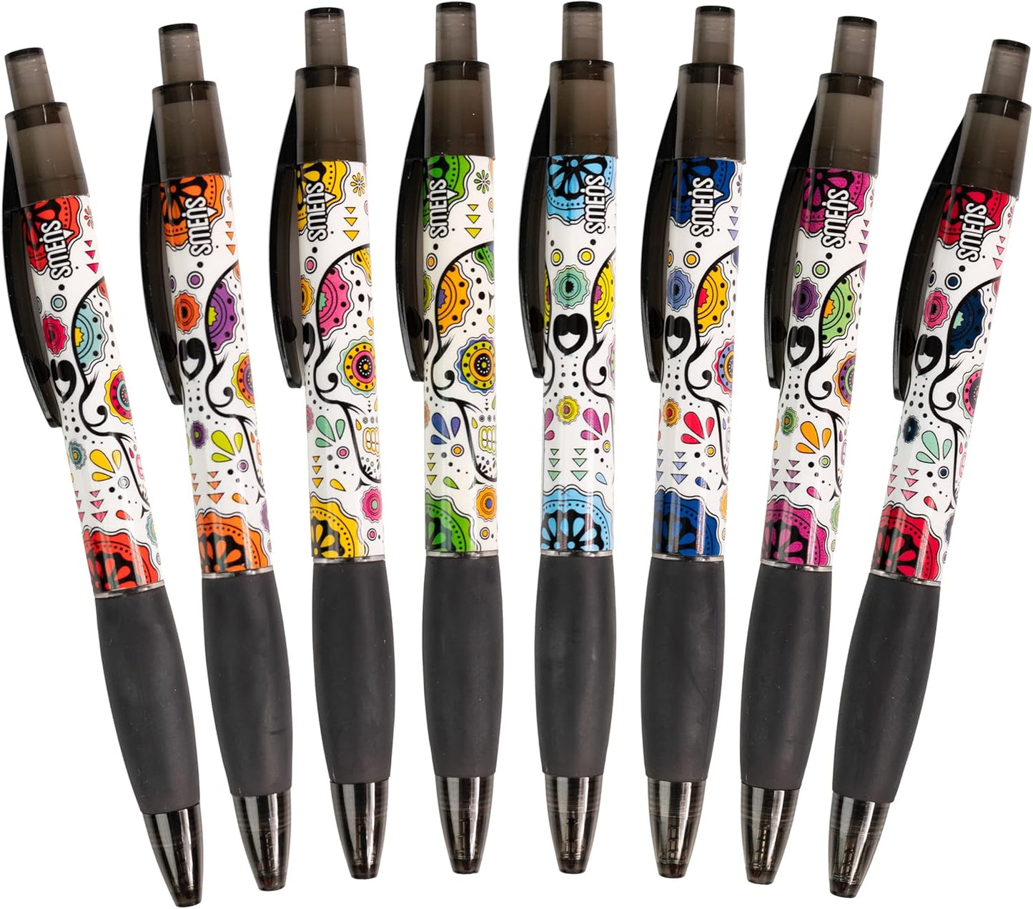 Glitter Gel Smens - Patented Gourmet Scented Colored Glitter Gel Ink Pens, Medium Point, 8 Count - Fun, Cute, Cool, Smelly Pens for Kids