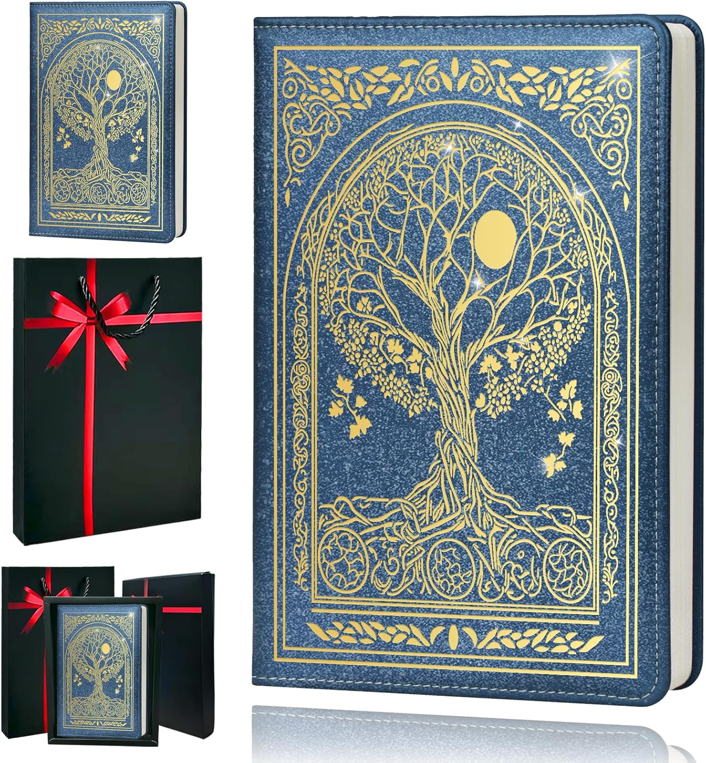 Journal for Women,A5 Hardcover Leather Journal - 200 Pages Premium Paper Notebook, Tree Journal Notebook for School, Work (Tree Pink)