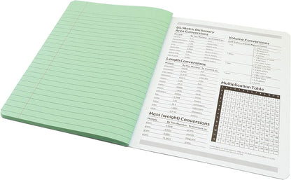 Pacon Junior Composition Book, 3/8" Ruled 5" x 7-1/2", 100 White Sheets , 6 Count