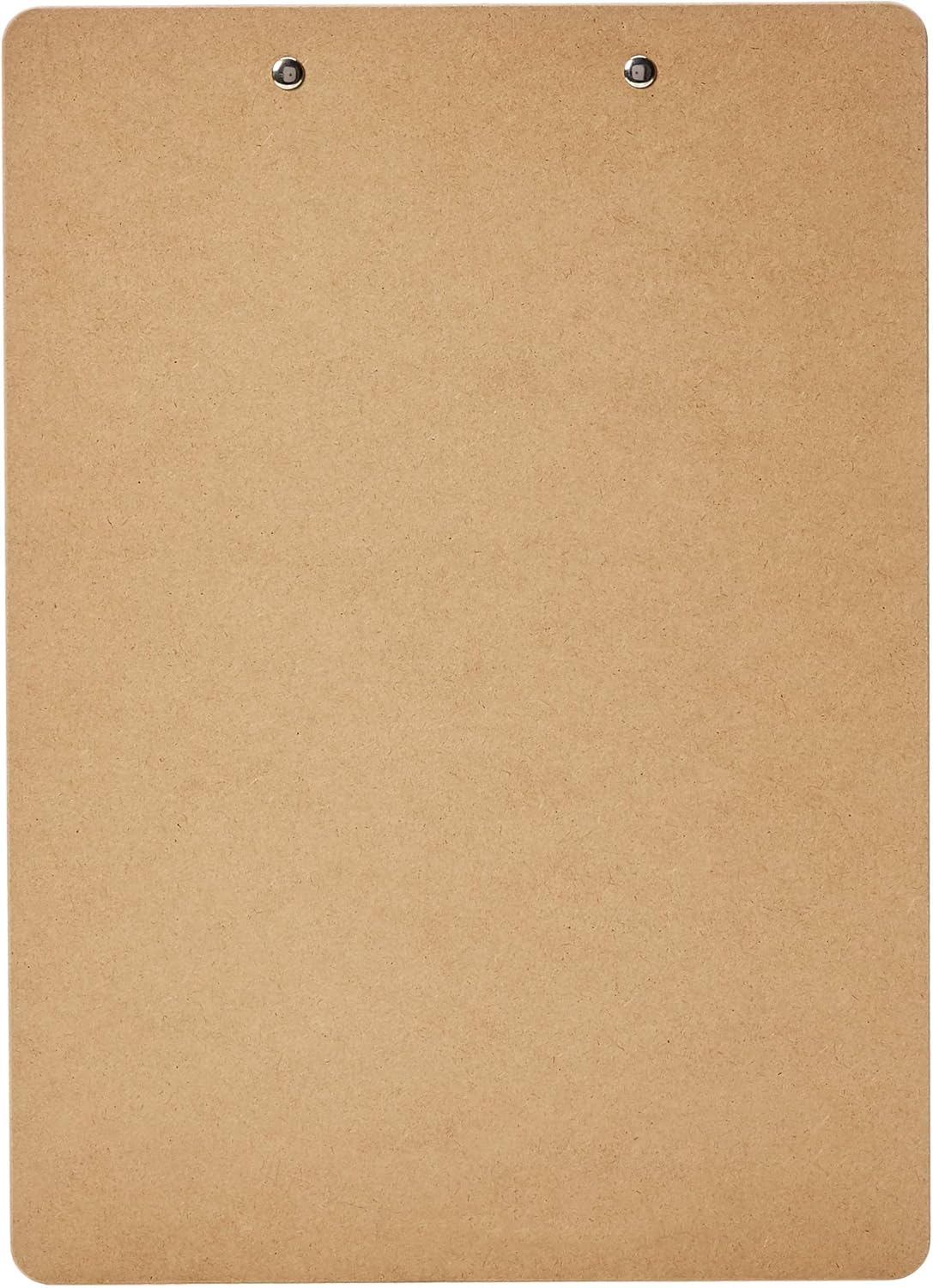Amazon Basics Hardboard Office Clipboard, Low-Profile, Letter Size, 9" x 12.5", Brown, 6-Pack