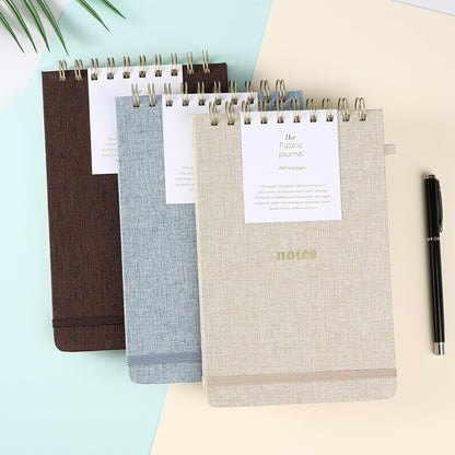A5 Top Spiral Notebook – Hardcover Journal 160 Pages 100 GSM Thick Paper With Elastic Band & Pen Holder Steno Pads College Ruled Writing Notebooks for Work School Travel Pink